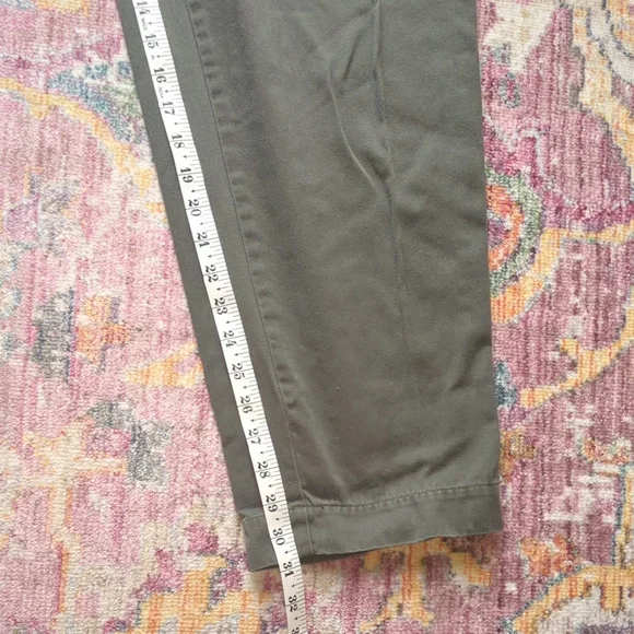 C.J. Banks Olive Green Straight-Leg Pants 18W Plus Size Casual Comfort - Picture 4 of 5